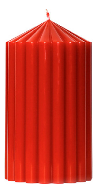 цена Свеча декоративная фактурная Красная: свеча 380г