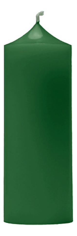 Свеча декоративная гладкая Зеленая: свеча 400г