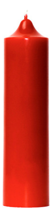 Свеча декоративная гладкая Красная: свеча 140г