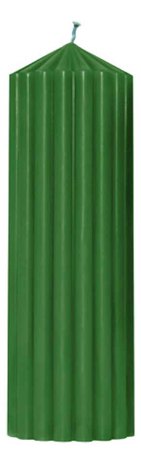 Свеча декоративная фактурная Зеленая: свеча 620г