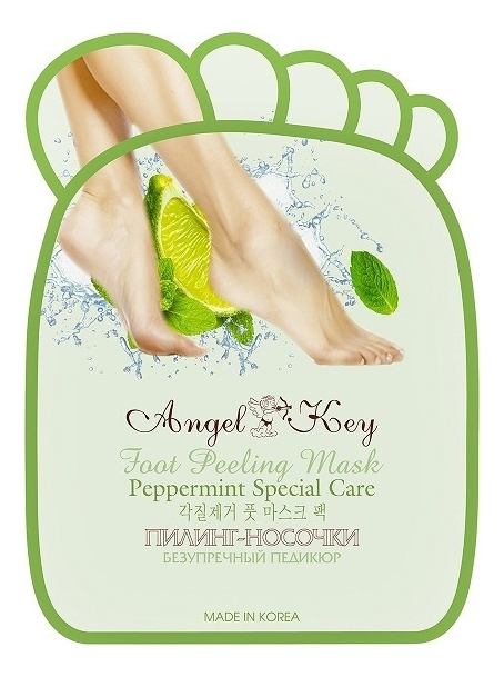 Angel Key пилинг-носочки для ног с экстрактом мяты foot peeling mask ...