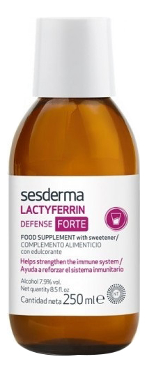

Биологическая активная добавка к пище Lactyferrin Defense Forte: Добавка 250мл, Биологическая активная добавка к пище Lactyferrin Defense Forte
