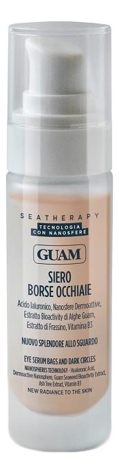 сыворотка против отеков и темных кругов под глазами guam siero borse occhiaie 30 мл Сыворотка против отеков и темных кругов под глазами Seatherapy Siero Borse Occhiaie 30мл