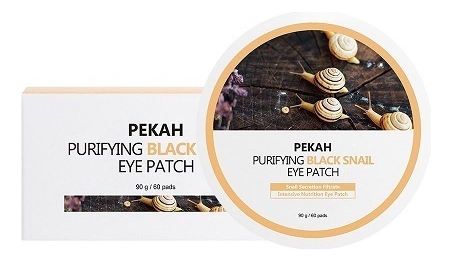 Патчи для кожи вокруг глаз с муцином черной улитки Purifying Eye Patch Black Snail 90г