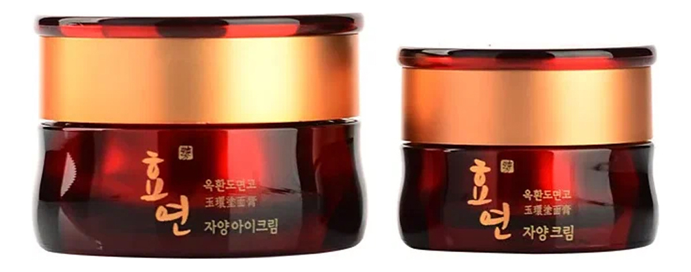 Набор антивозрастной Hyo Yeon Jayang Eye Cream (крем для кожи вокруг глаз 30мл + крем для лица 15мл) подарочный набор hyo yeon jayang cream set welcos