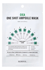 EUNYUL Ампульная маска с экстрактом центеллы азиатской Cica One Shot Ampoule Mask 22мл