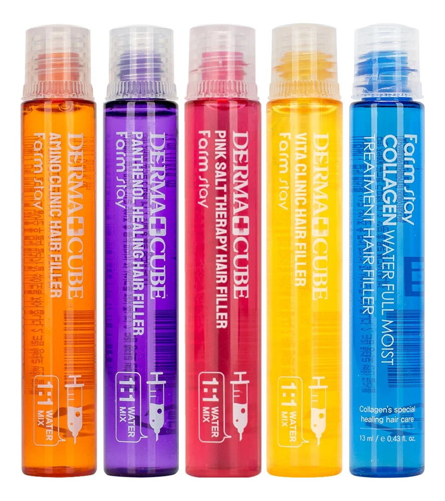 

Набор филлеров для волос Hair Filler Set 5*13мл (филлер Amino Clinic+ филлер Panthenol Healing+ филлер Pink Salt + филлер Vita Clinic + филлер Collagen Water Full Moist )
