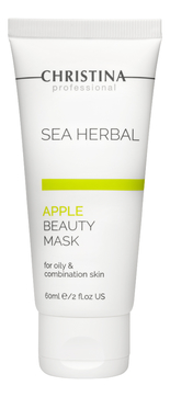 Маска для лица на основе морских трав Яблоко Sea Herbal Beauty Mask Apple