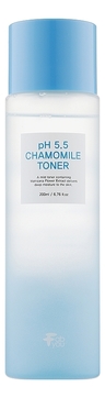Тонер для лица с экстрактом ромашки pH 5.5 Chamomile Toner 200мл