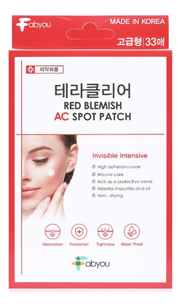 

Патчи для проблемной кожи Theraclear Red Blemish Ac Spot Patch 33шт