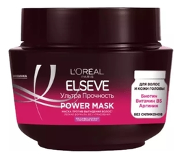 Маска против выпадения волос Ультра прочность Elseve Power Mask 300мл