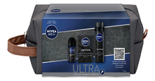 NIVEA Набор Ultra в косметичке (Пена для бритья 200мл+Лосьон после бритья 100мл+Дезодорант-антиперспирант шариковый 50мл)
