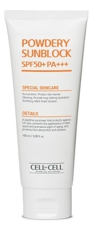 

Солнцезащитный крем для лица с матирующим эффектом Powdery Sunblock SPF50+ PA+++ 100мл