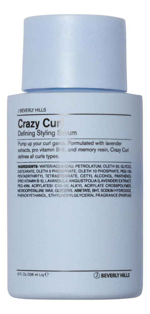 Сыворотка-активатор локонов Crazy Curl Defining Styling Serum 236мл укладка и стайлинг j beverly hills сыворотка активатор локонов crazy curl