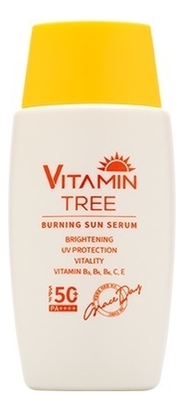 

Солнцезащитная сыворотка с витаминами Vitamin Tree Burning Sun Serum SPF50+ PA++++ 50мл