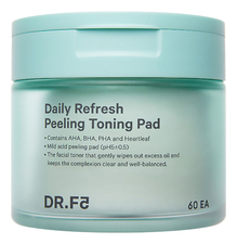 Dr.F5 Тонизирующие пэды для глубокого очищения Daily Refresh Peeling Toning Pad