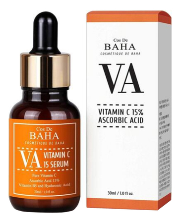 Cos De Baha Осветляющая сыворотка для лица с витамином С Vitamin C 15% Serum 30мл