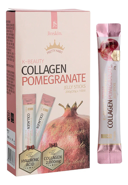 Коллагеновое желе с соком граната в стиках Collagen Pomegranate Jelly Sticks 20г