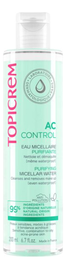 

Очищающая мицеллярная вода AC Eau Micellaire Purifiante: Вода 200мл, Очищающая мицеллярная вода AC Eau Micellaire Purifiante