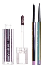 Danessa Myricks Набор для макияжа Infinite Chrome Gemstone (жидкие тени Twin Flames Midnight Pearl 2,5мл + водостойкий карандаш Lilac Quartz 0,15г+ водостойкий карандаш Charoite 0,15г)