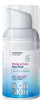 Матирующий дневной крем-флюид с эффектом пудры Re:Program Matte & Care Day Fluid 30мл