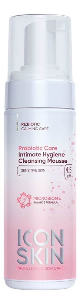Мусс для интимной гигиены Re:Biom Probiotic Care 175мл средства для гигиены icon skin мусс для интимной гигиены probiotic care