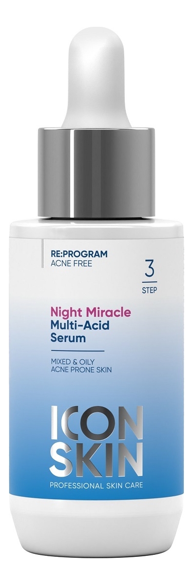 

Ночная мультикислотная сыворотка для лица Re:Program Night Miracle 30мл