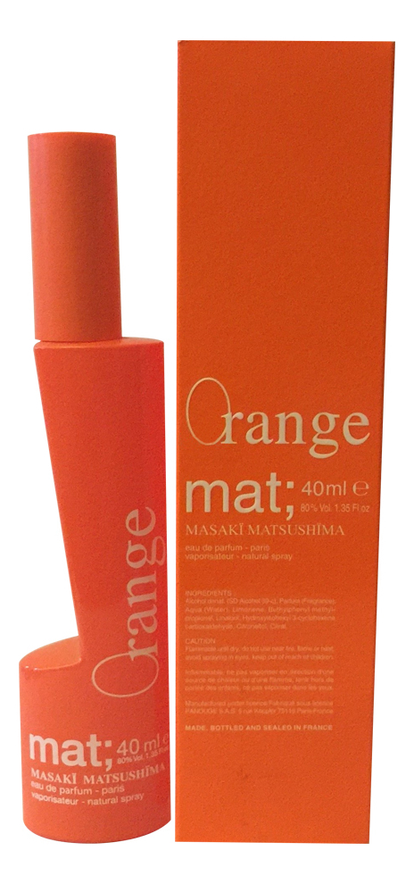 mat, orange: парфюмерная вода 40мл mat chocolat парфюмерная вода 40мл