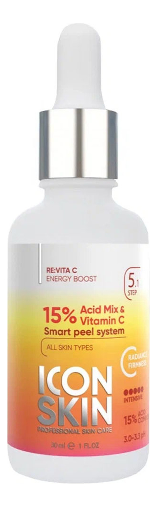 Пилинг для лица с витамином C 15% Re:Vita C Acid Mix &amp; Vitamin 30мл