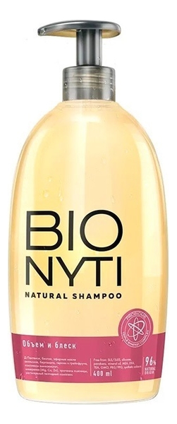 

Шампунь для волос Объем и блеск Bionyti Natural Shampoo 400мл