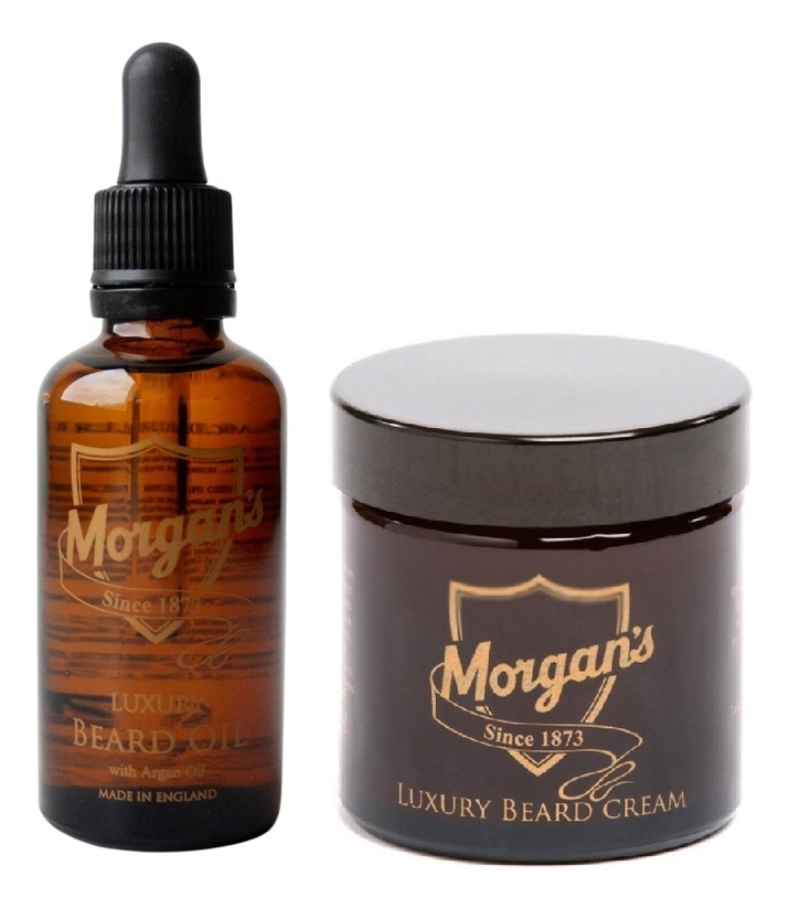 Набор для бороды Luxury 2*50мл (премиальное масло Beard Oil + премиальный крем Beard Cream) премиальное масло для бороды premium beard oil 50мл