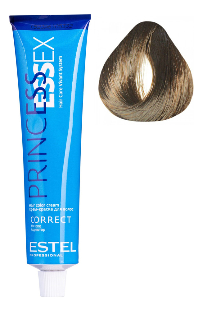 Крем-краска для волос Princess Essex Correct 60мл: 0/77 Коричневый краска для волос princess essex 0 33 correct желтый