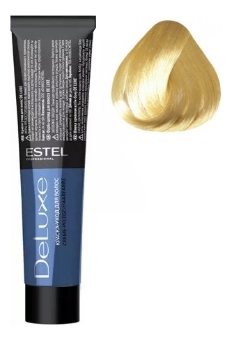 Краска-уход для волос De Luxe 60мл: 10/13 Светлый блондин пепельно-золотистый краска уход для волос de luxe 60мл 10 33 светлый блондин золотистый интенсивный