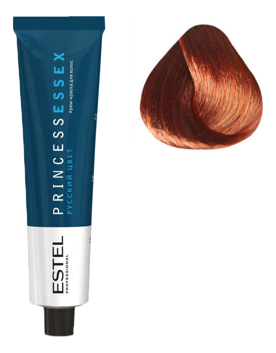 Крем-краска для волос Русский цвет Princess Essex 60мл: 6/5 Темно-русый красный