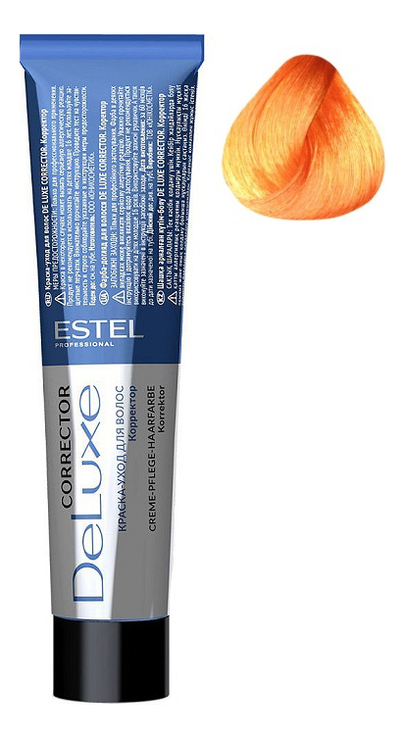 

Краска-уход для волос Корректор De Luxe Corrector 60мл: 0/44 Оранжевый, Краска-уход для волос Корректор De Luxe Corrector 60мл