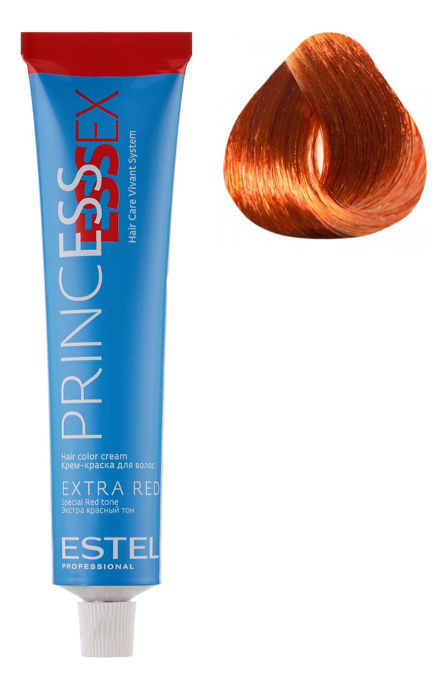 

Крем-краска для волос Princess Essex Extra Red 60мл: 66/43 Динамичная сальса, Крем-краска для волос Princess Essex Extra Red 60мл