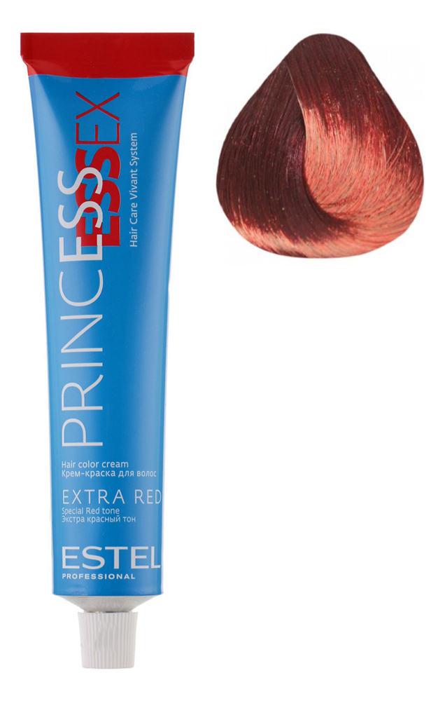 Крем-краска для волос Princess Essex Extra Red 60мл: 66/56 Яркая самба estel princess essex extra red крем краска для волос 66 56 яркая самба