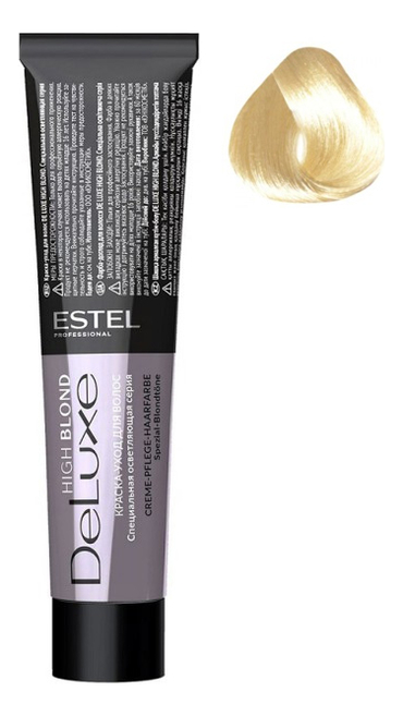 

Краска-уход для волос De Luxe High Blond 60мл: 171 Коричнево-пепельный блондин ультра, Краска-уход для волос De Luxe High Blond 60мл
