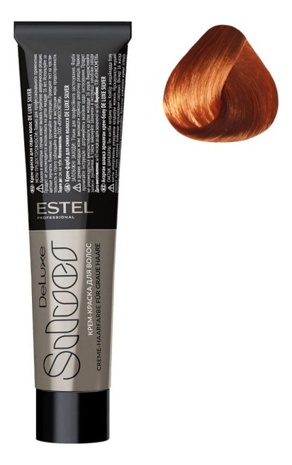 Купить Крем-краска для седых волос De Luxe Silver 60мл: 7/44 Русый медный интенсивный, ESTEL