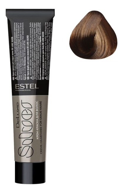 Купить Крем-краска для седых волос De Luxe Silver 60мл: 8/37 Светло-русый золотисто-коричневый, ESTEL