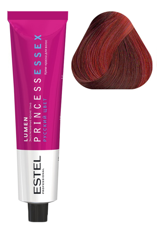 Крем-краска для волос Princess Essex Lumen 60мл: 55 Красный краска для волос princess essex 65 lumen фиолетово красный