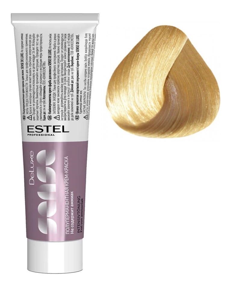 Купить Полуперманентная крем-краска для волос без аммиака Sense De Luxe 60мл: 9/36 Блондин золотисто-фиолетовый, ESTEL