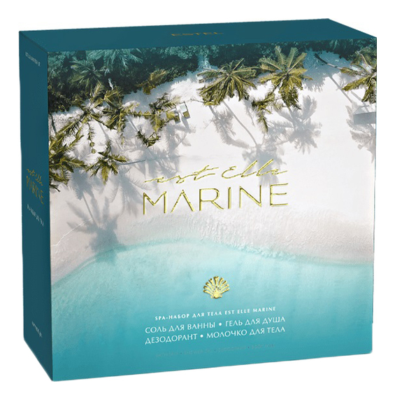 

SPA-набор для тела Est Elle Marine (Scrub-гель д/душа 200мл + Relax-соль с пеной д/ванны 600г + Mineral-дезодорант 50мл + Silk-молочко 150мл)
