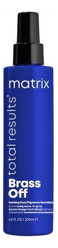 

Несмываемый тонирующий спрей для холодного блонда Total Results Brass Off 200мл