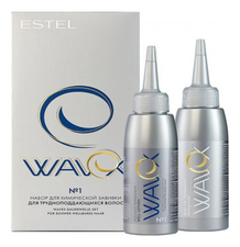 ESTEL Набор химической завивки для трудноподдающихся волос Wavex 2*100мл (лосьон-перманент + фиксаж-перманент)