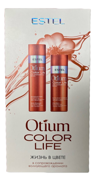 Набор для окрашенных волос Otium Color Life (деликатный шампунь 250мл + бальзам-сияние 200мл)