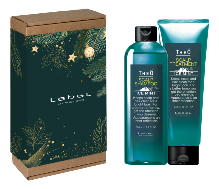 Набор для волос в подарочной упаковке Theo Ice Mint (шампунь Scalp Shampoo 320мл + крем-уход Scalp Treatment 240мл)