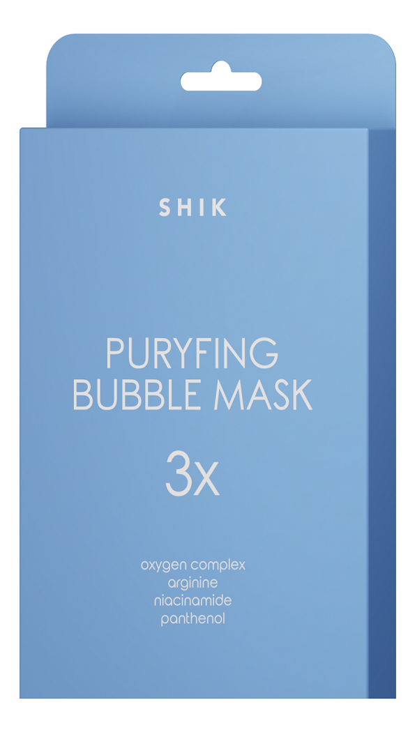 Тканевая маска-пена для лица Purifying Bubble Mask: Маска 3шт маска пена для лица shik purifying bubble mask 22 мл