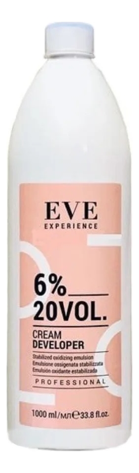 

Окисляющая эмульсия Eve Experience Cream Developer 1000мл: Крем 6%, Окисляющая эмульсия Eve Experience Cream Developer 1000мл