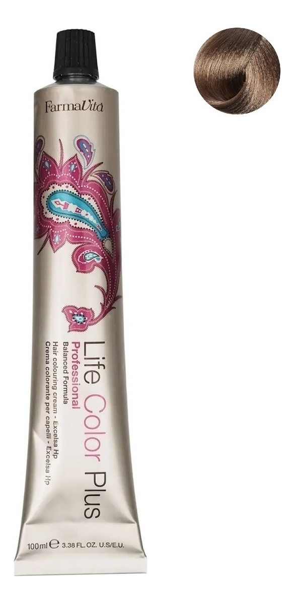 

Стойкая крем-краска для волос Life Color Plus 100мл: 8.07 холодный светлый блондин, Стойкая крем-краска для волос Life Color Plus 100мл